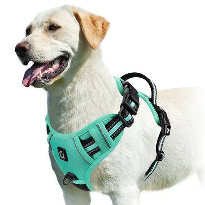 Adjustable Soft Padded No-Pull Dog Harness with Control Handle