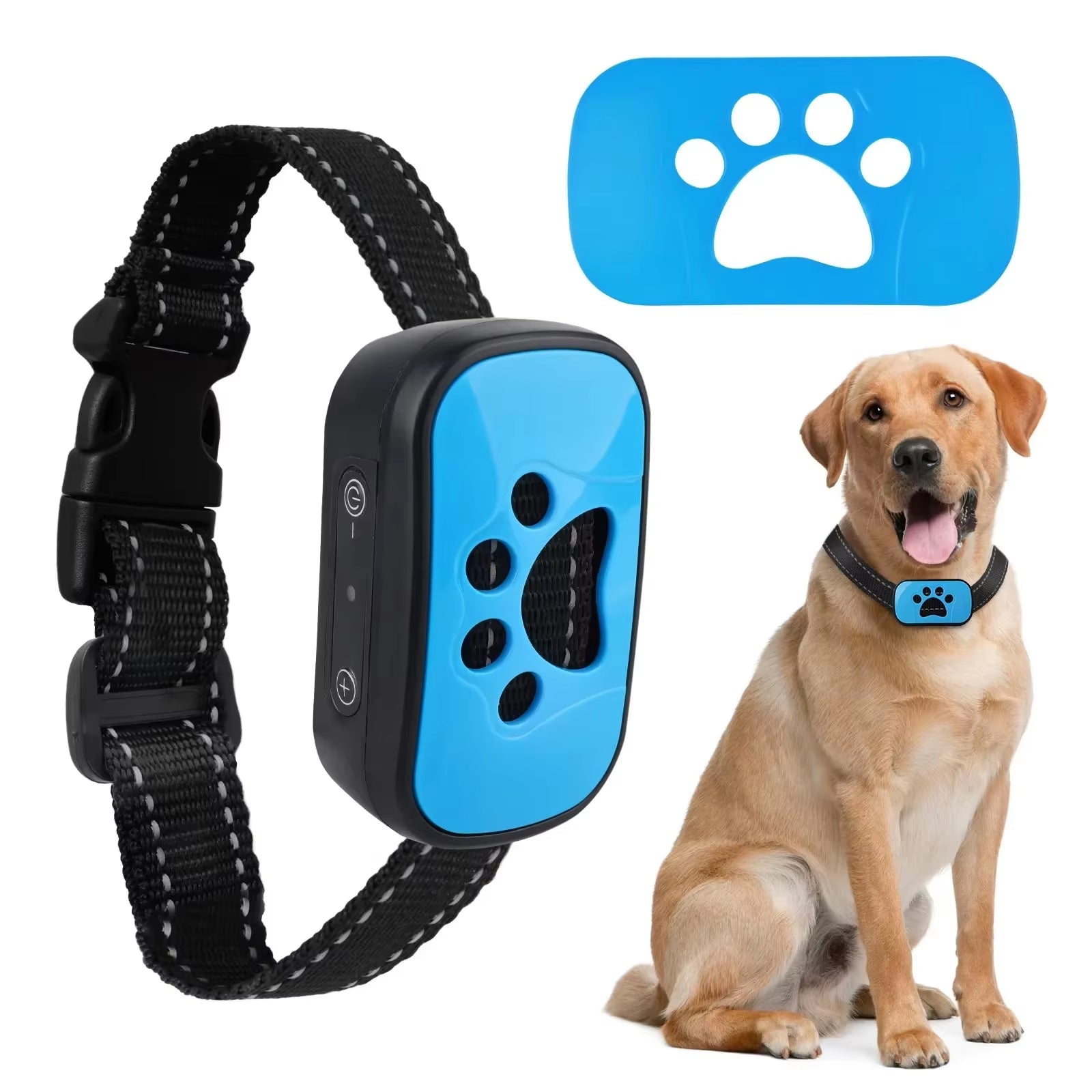 USB Rechargeable Ultrasonic Dog Training Collar with Anti-Barking Vibration Feature
