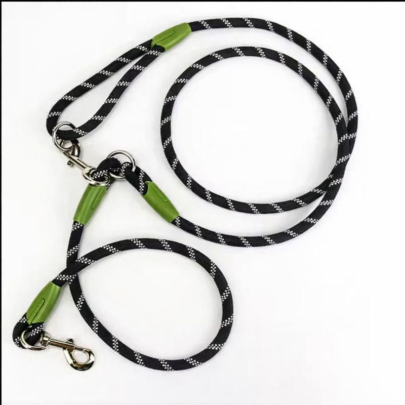 Reflective Hands-Free Nylon Dog Leash – Adjustable, Durable & Safe for Running and Walking