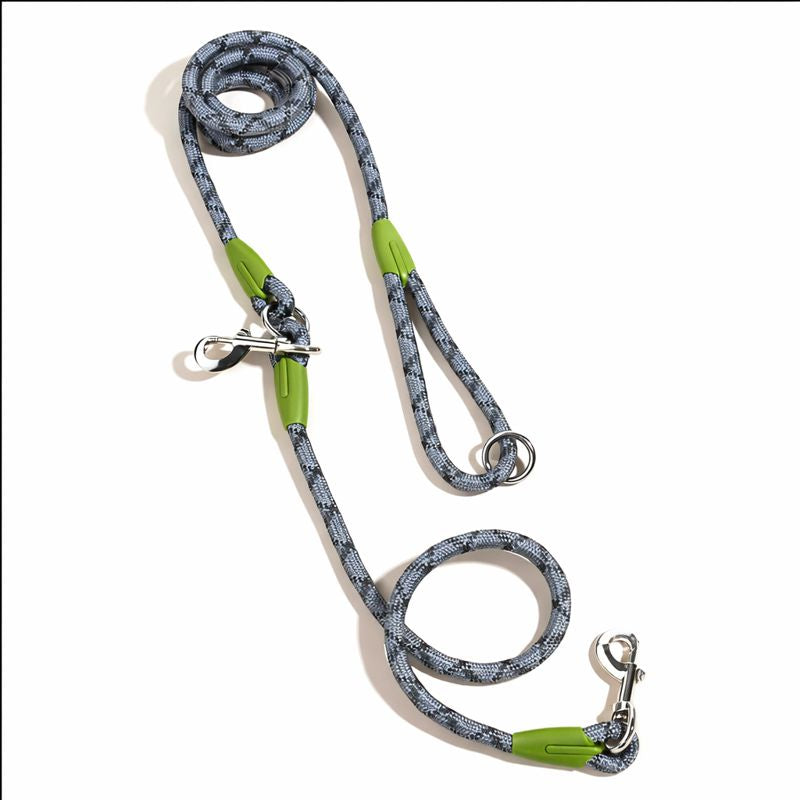 Reflective Hands-Free Nylon Dog Leash – Adjustable, Durable & Safe for Running and Walking