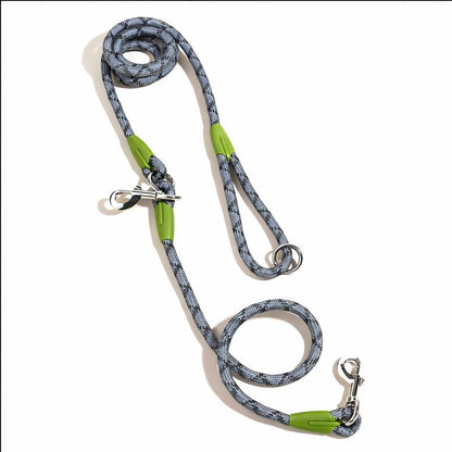 Reflective Hands-Free Nylon Dog Leash – Adjustable, Durable & Safe for Running and Walking