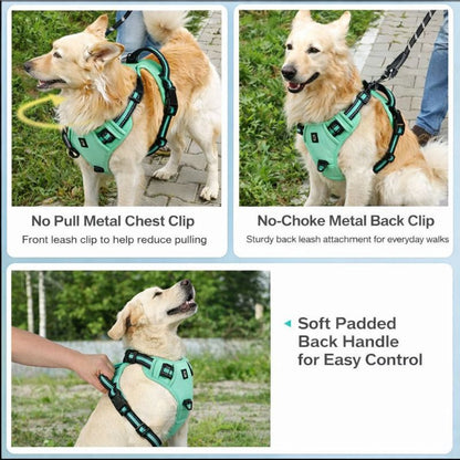 Adjustable Soft Padded No-Pull Dog Harness with Control Handle