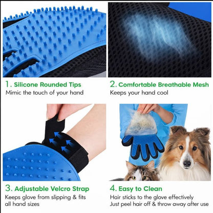 Silicone Bath Brush and Grooming Glove