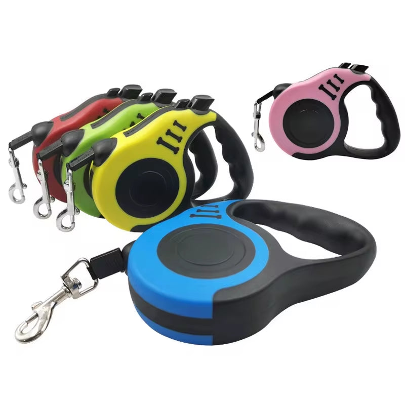 Retractable Dog Leash - 3 Meters and 5 Meters Automatic Flexible Traction Rope for Small, Medium, and Large Dogs