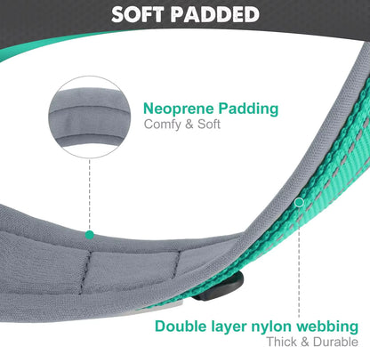 Reflective Padded Dog Collars for All Sizes - Adjustable Heavy-Duty Nylon and Neoprene Design